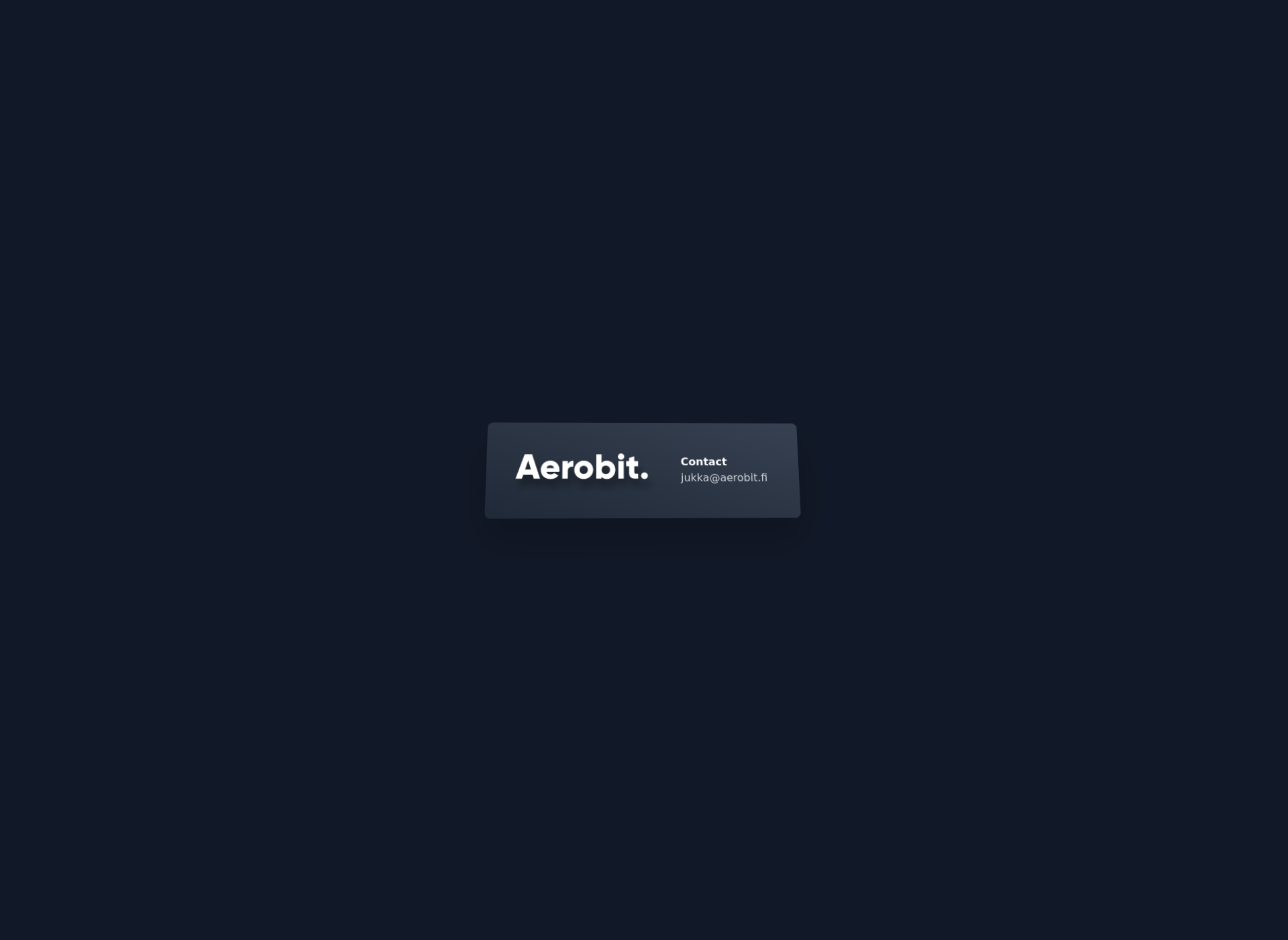 Skärmdump för aerobit.fi