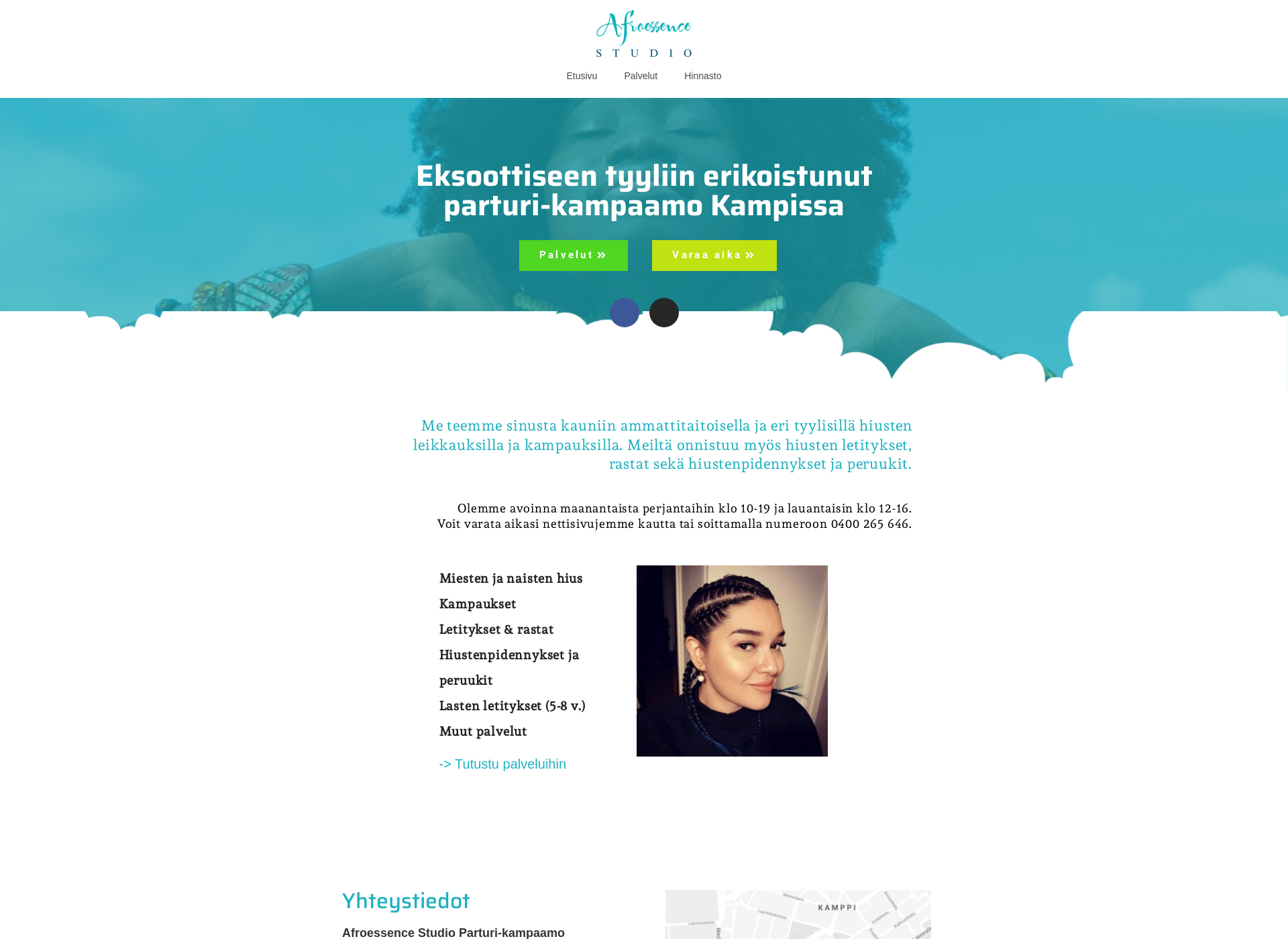 Screenshot for afroessencestudio.fi