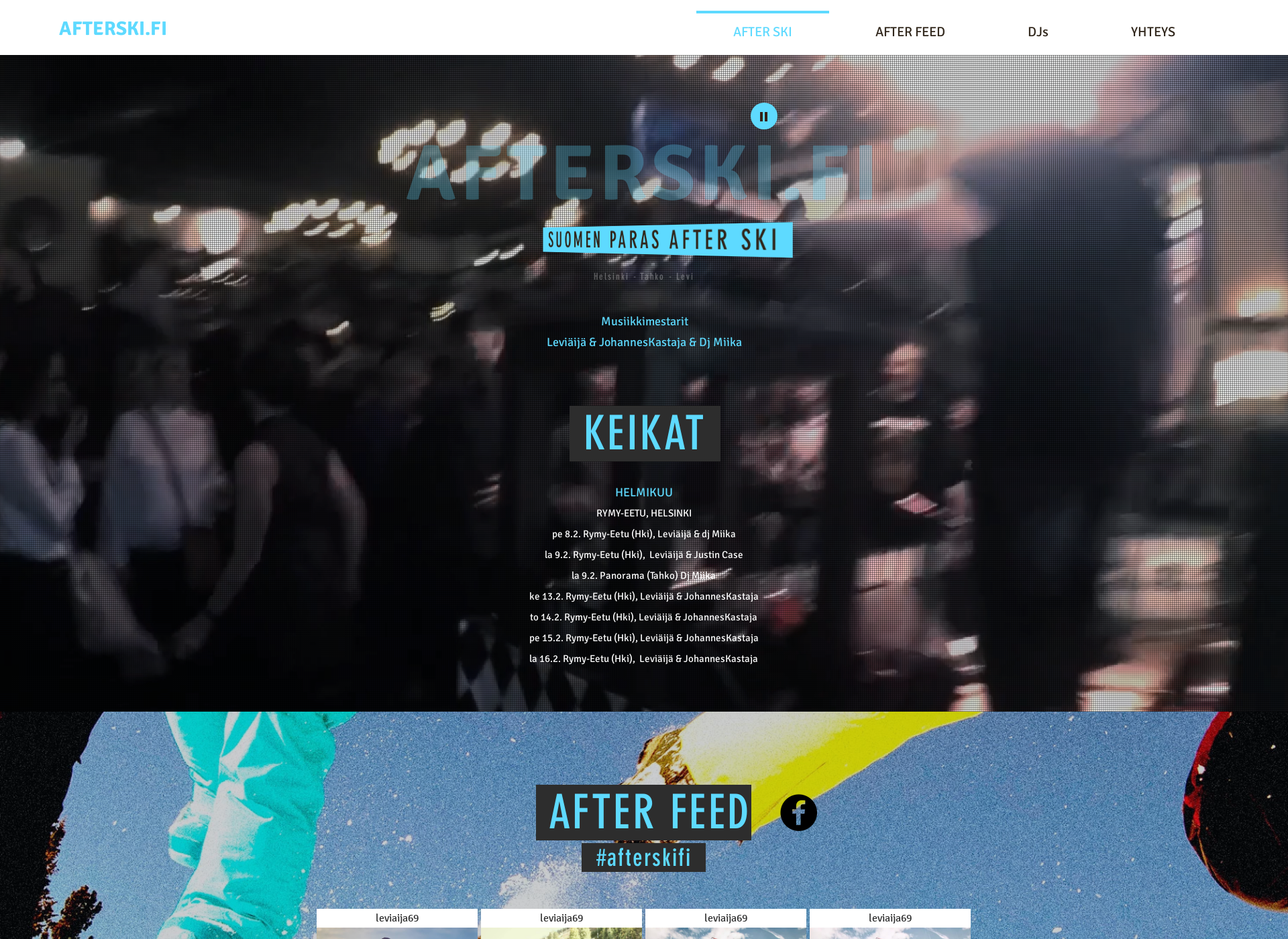 Screenshot for afterski.fi