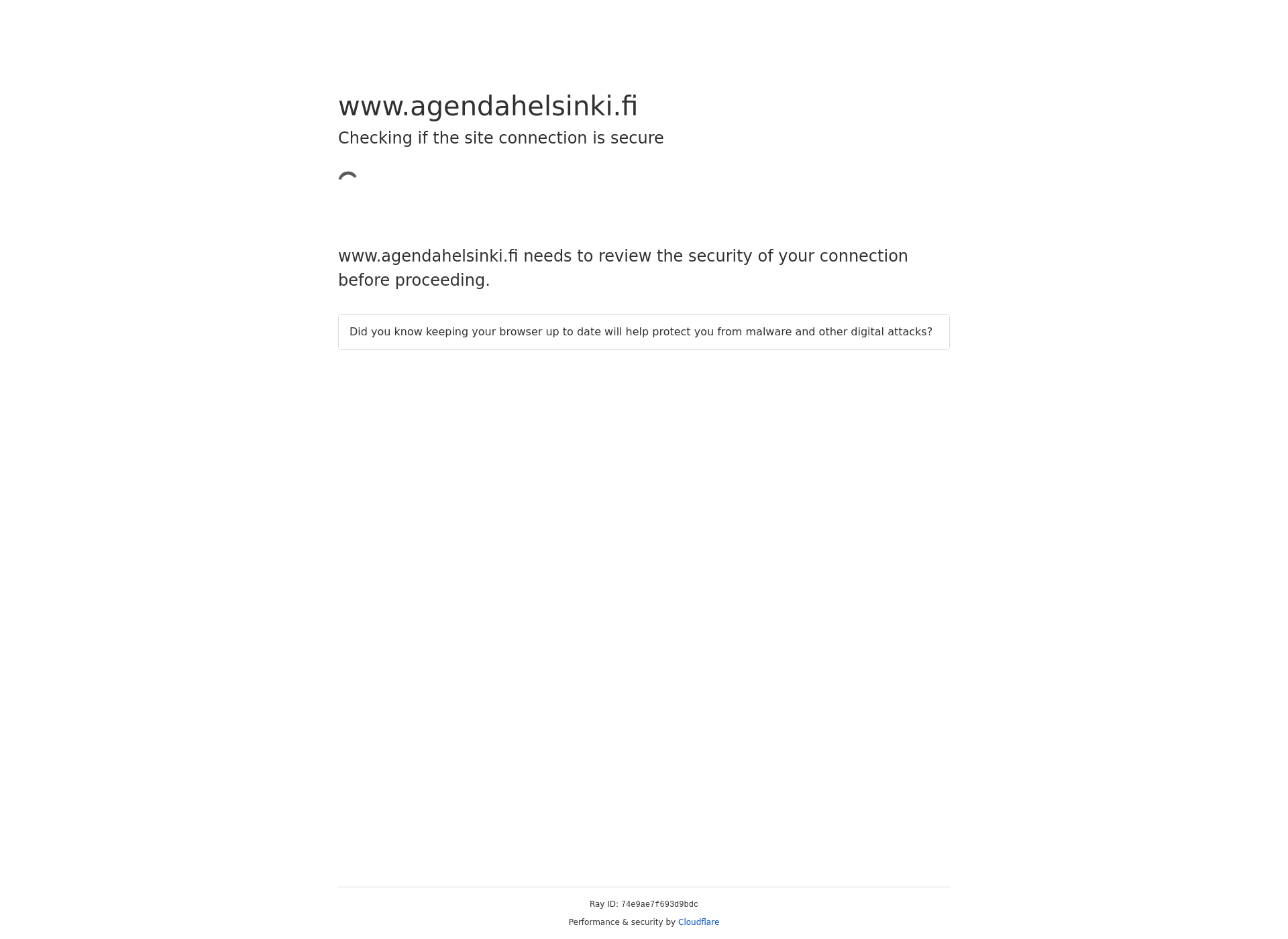 Skärmdump för agendahelsinki.fi