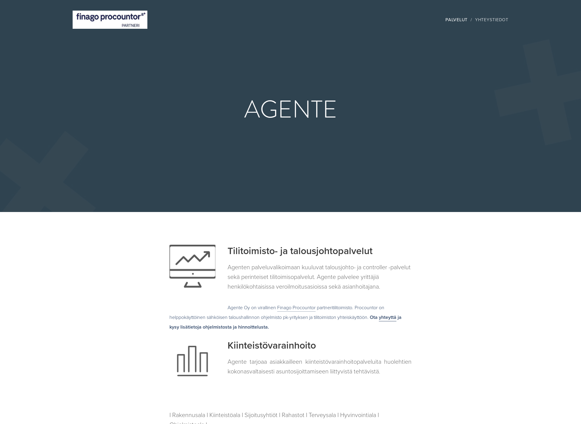 Screenshot for agente.fi