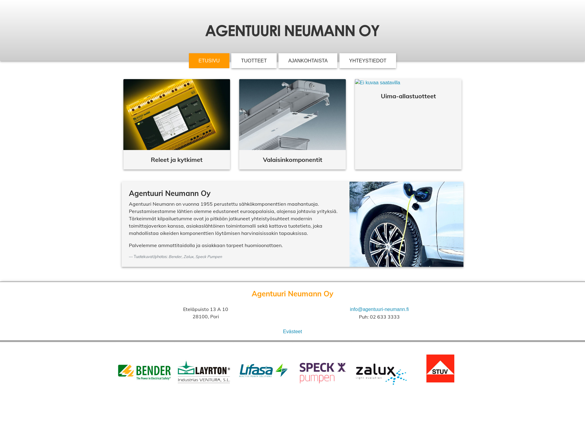 Skärmdump för agentuuri-neumann.fi