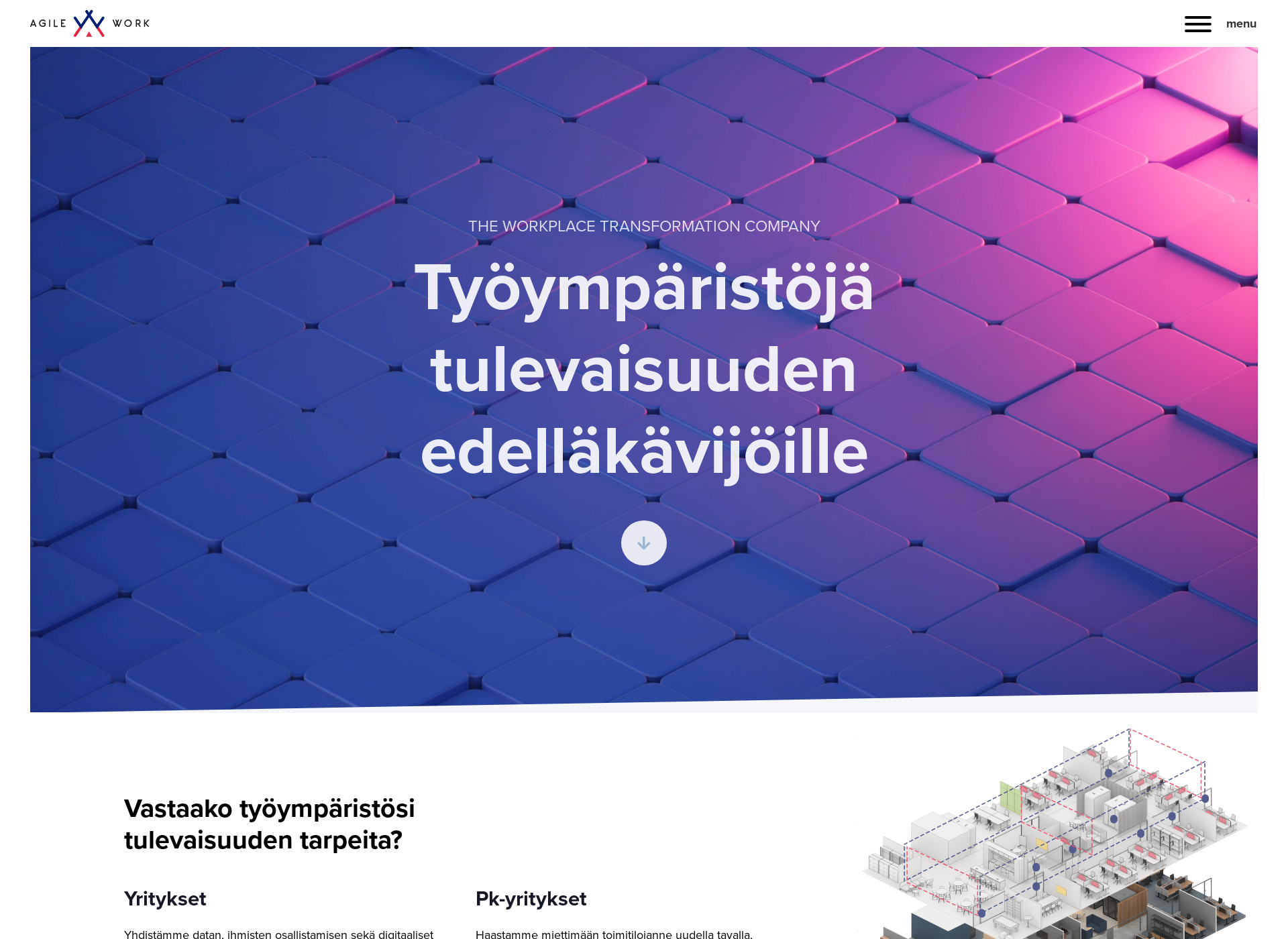 Skärmdump för agileworks.fi