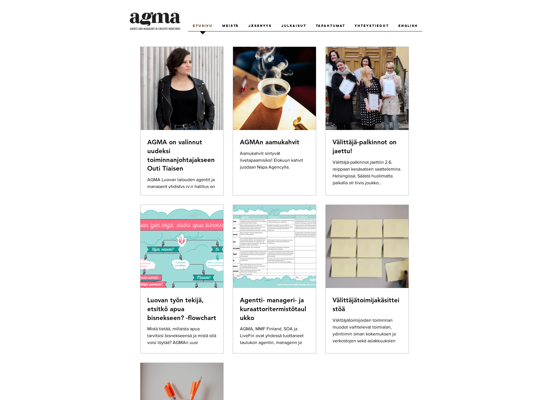 Screenshot for agma.fi