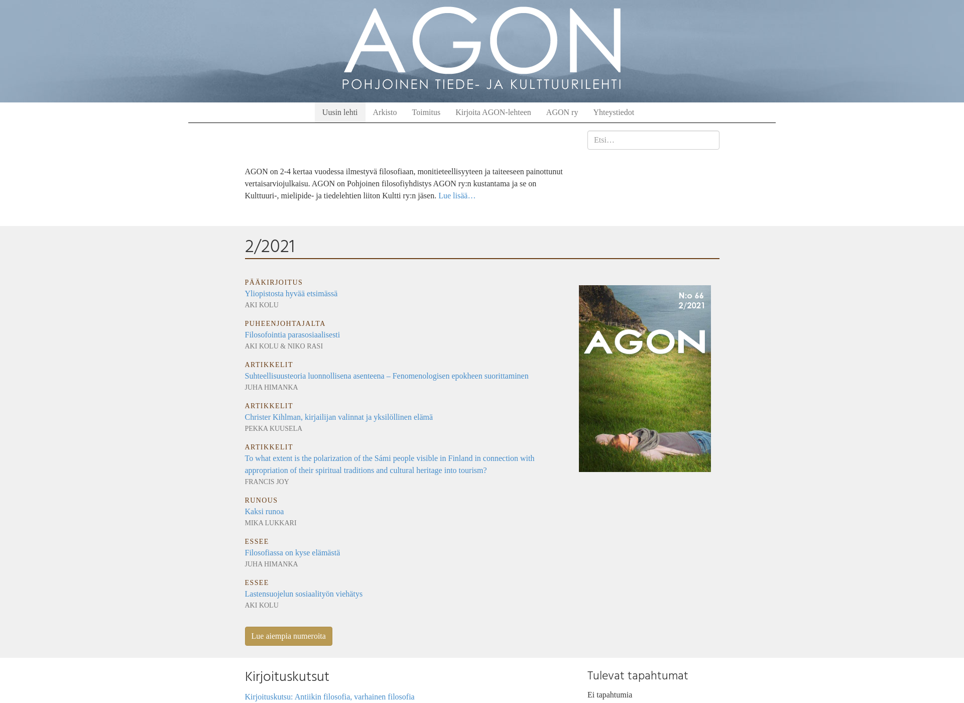 Screenshot for agon.fi