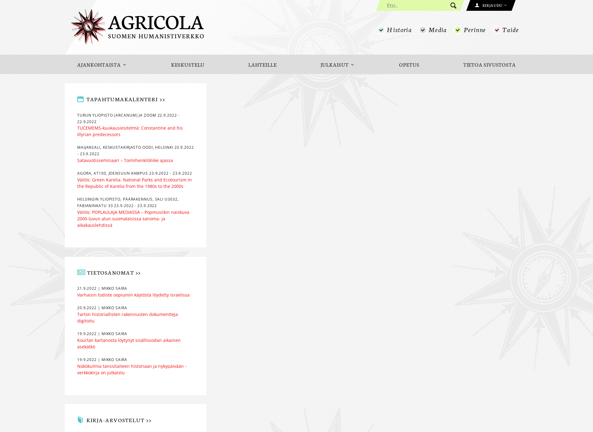 Skärmdump för agricolaverkko.fi