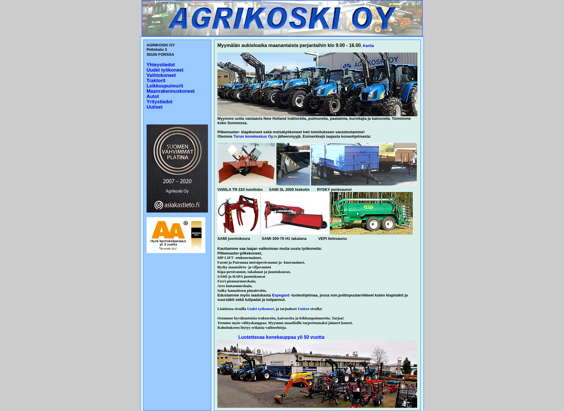Screenshot for agrikoski.fi