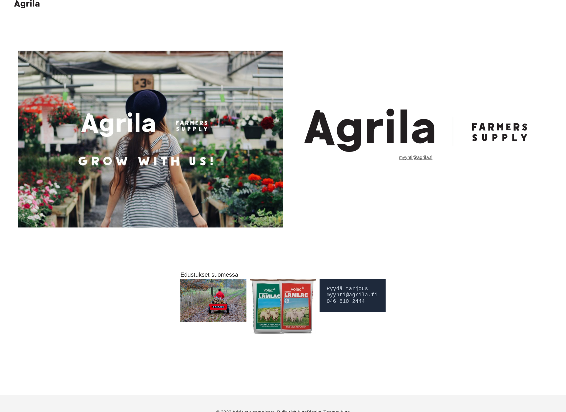 Screenshot for agrila.fi