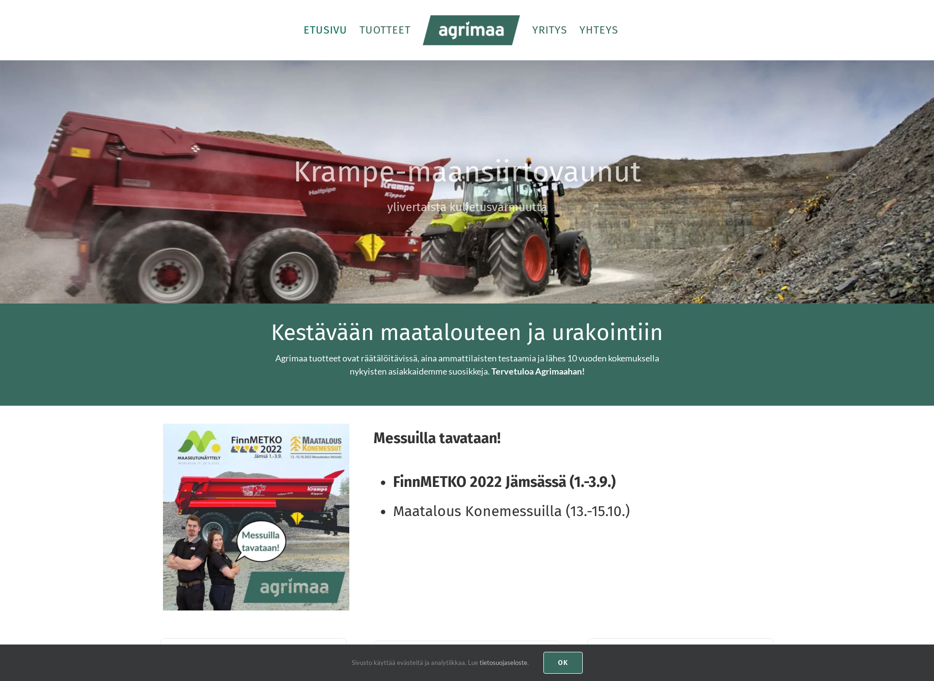 Screenshot for agrimaa.fi