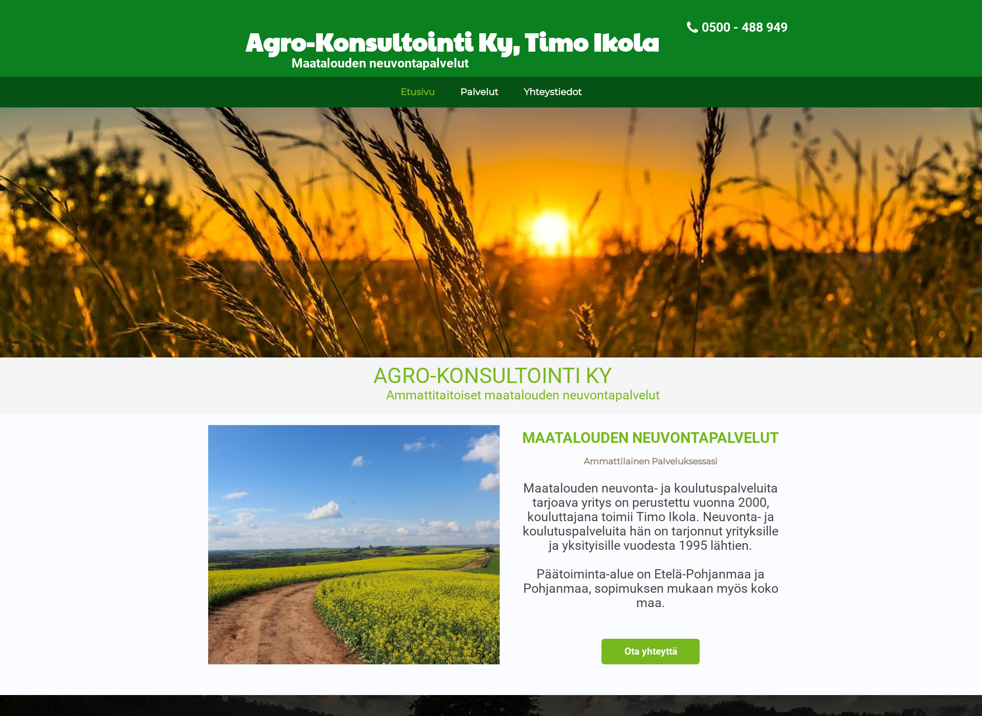 Screenshot for agro-konsultointi.fi