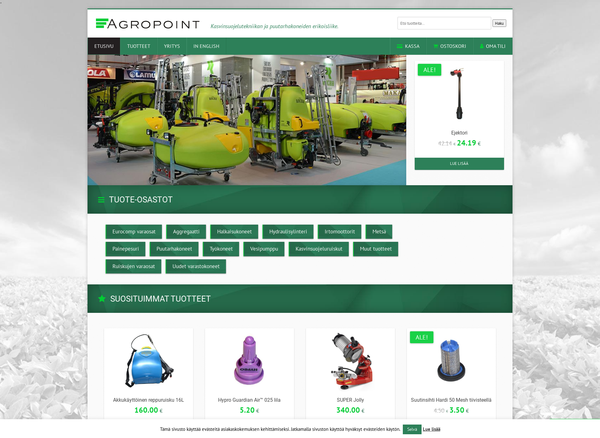 Screenshot for agropoint.fi