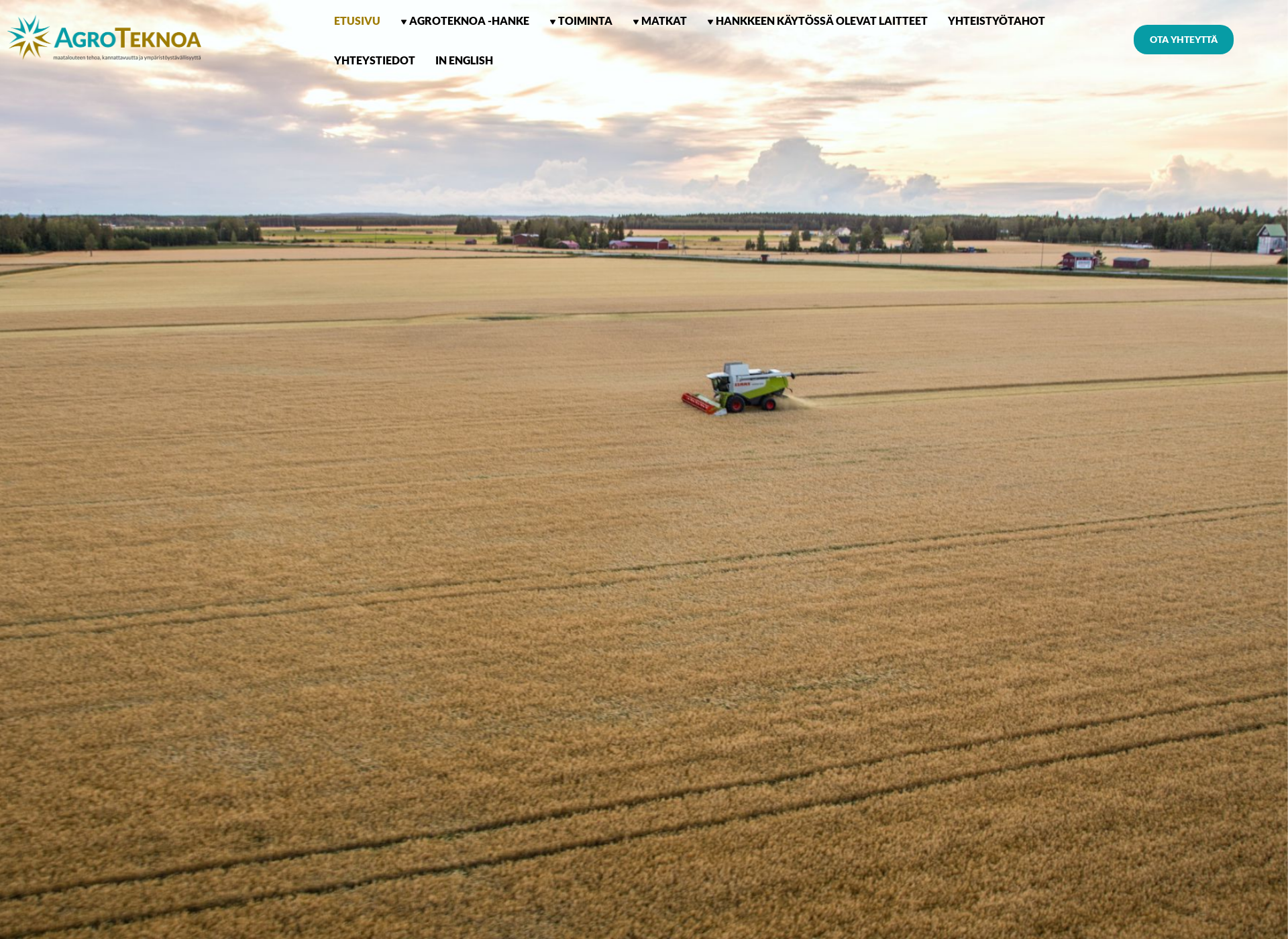 Skärmdump för agroteknoa.fi