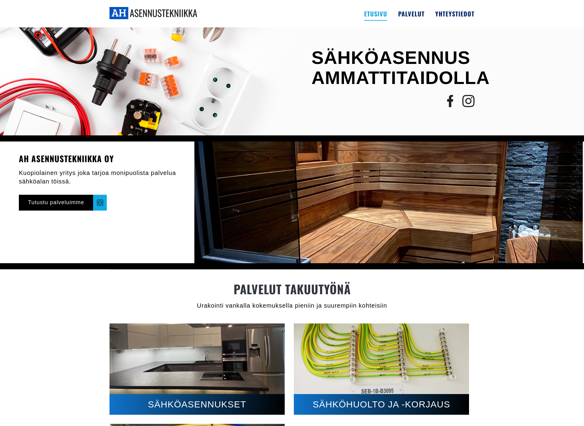 Screenshot for ahasennustekniikka.fi