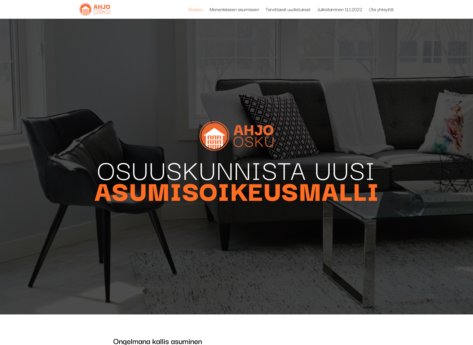 Skärmdump för ahjo-osku.fi