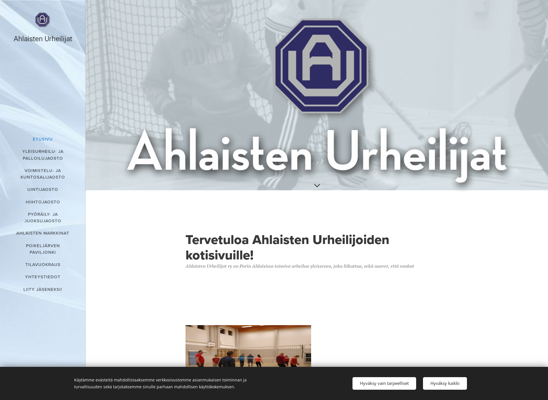 Screenshot for ahlaistenurheilijat.fi