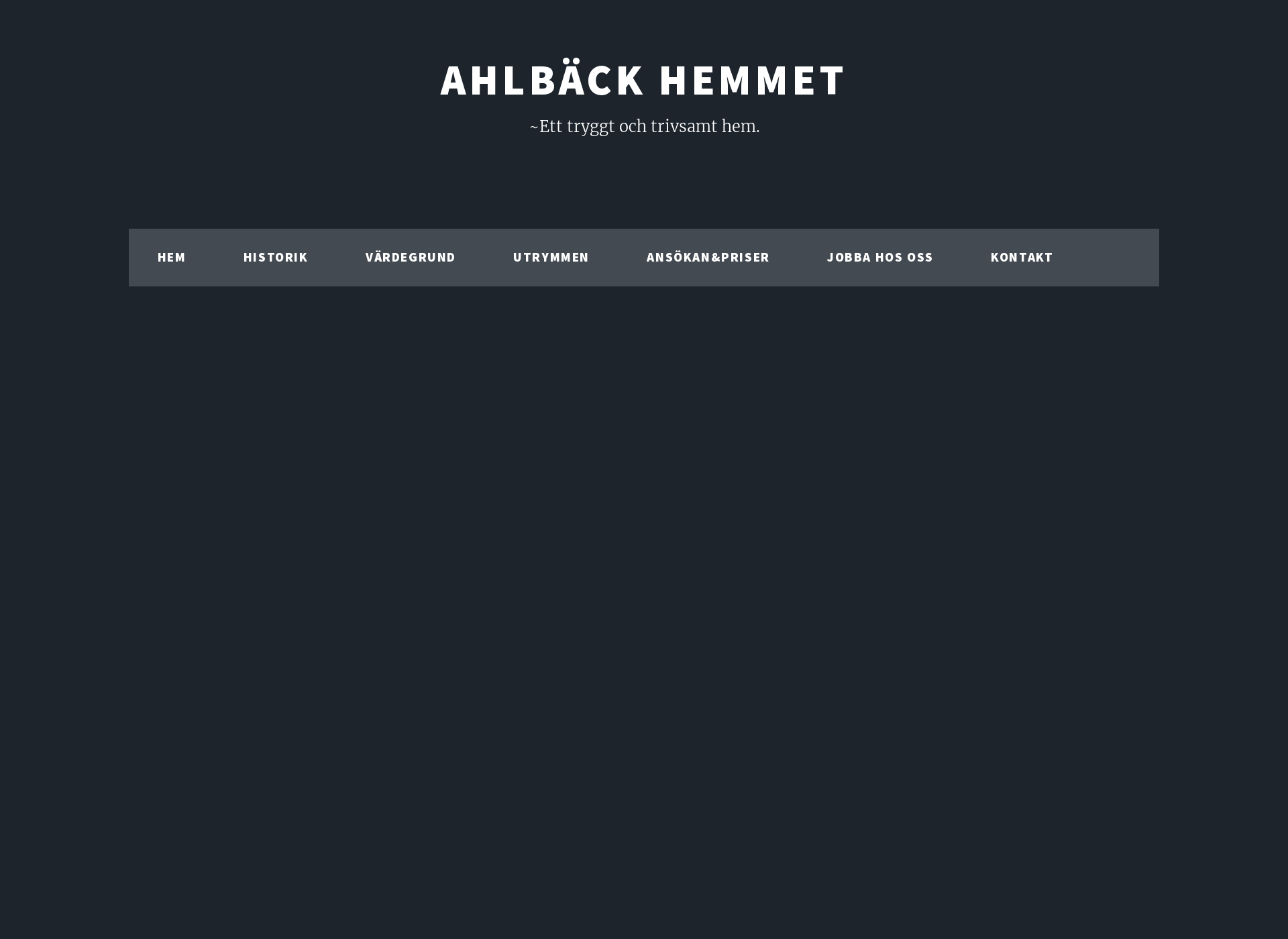 Screenshot for ahlbackhemmet.fi