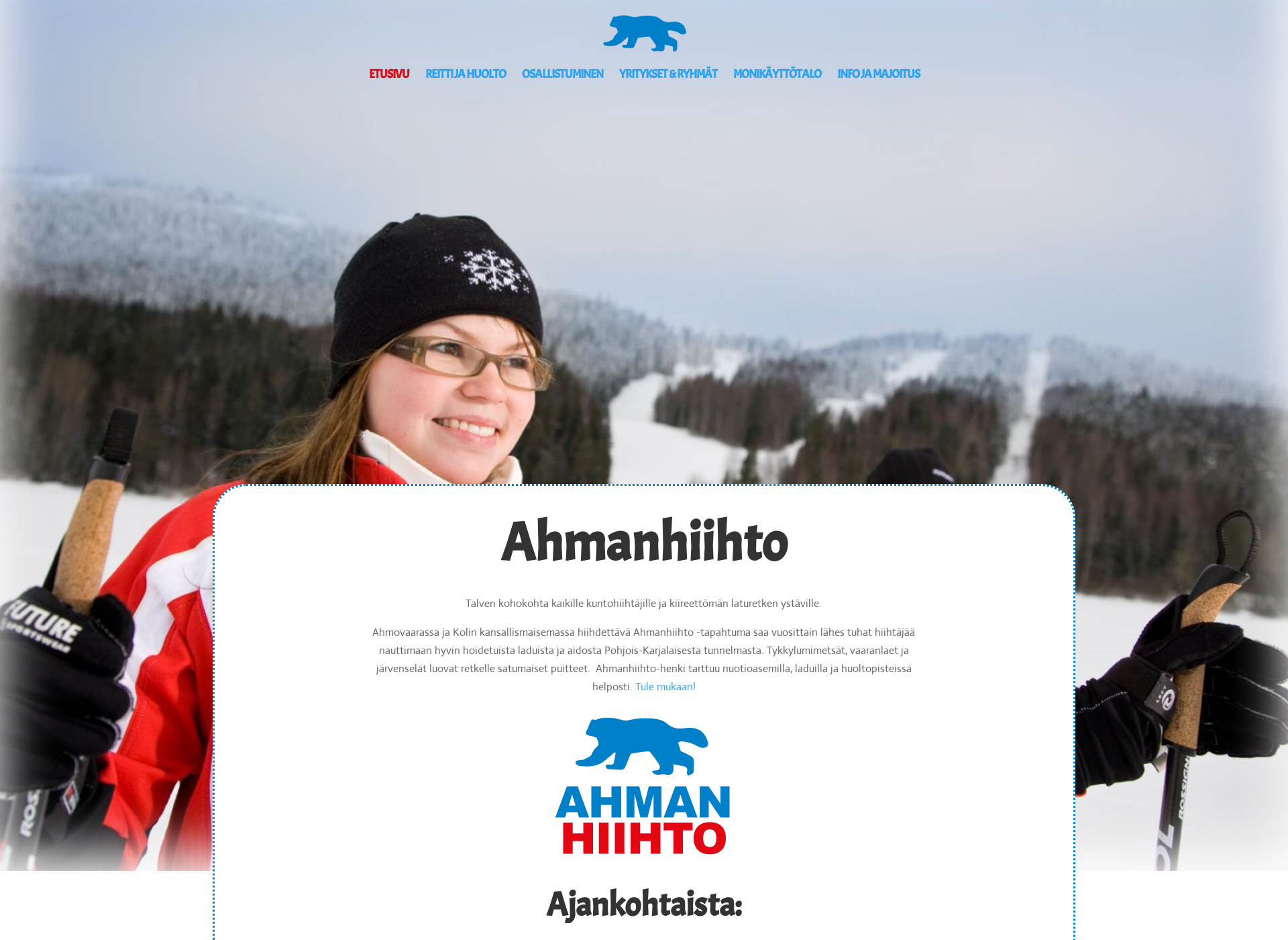 Screenshot for ahmanhiihto.fi