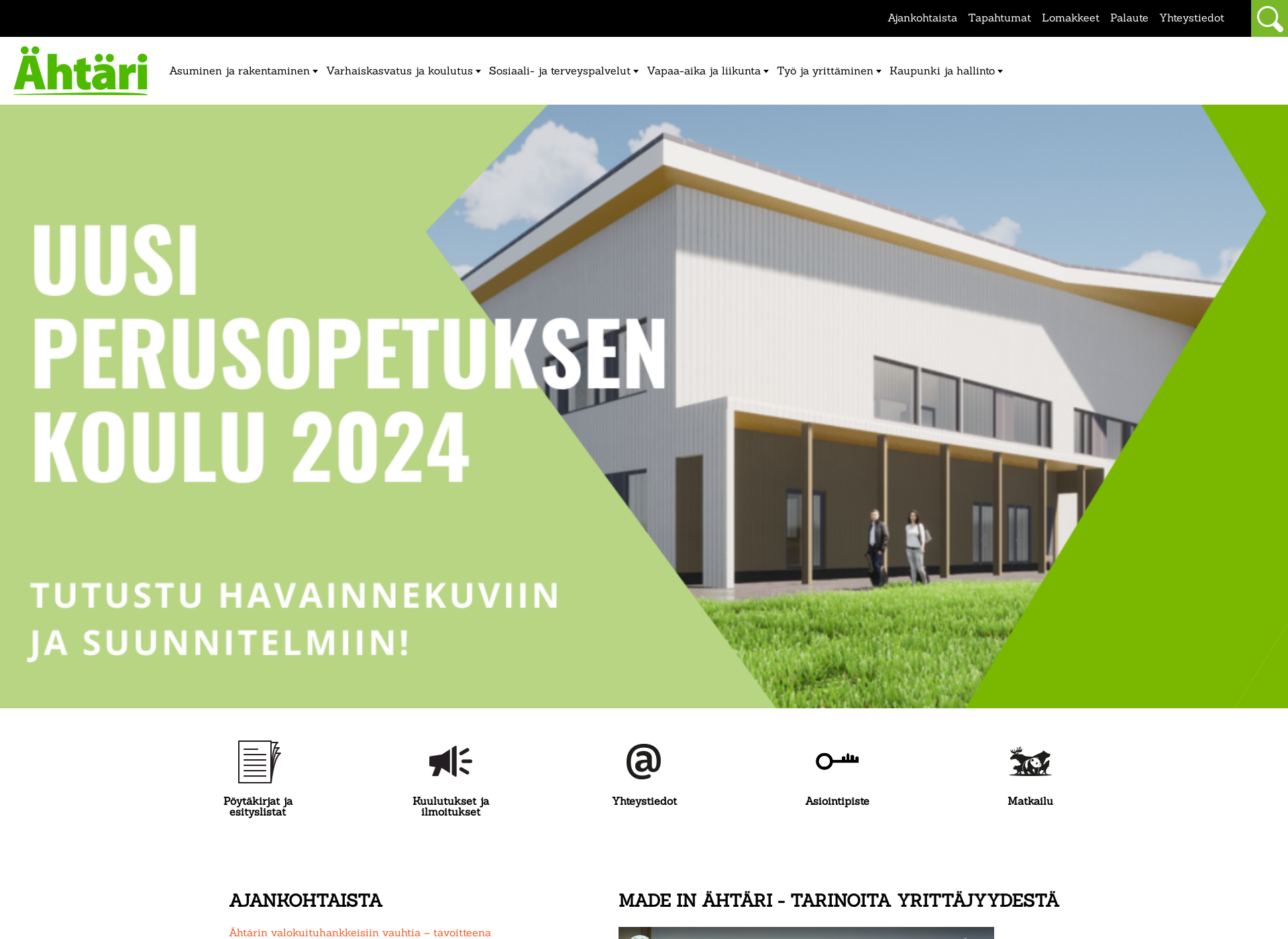Screenshot for ahtari.fi