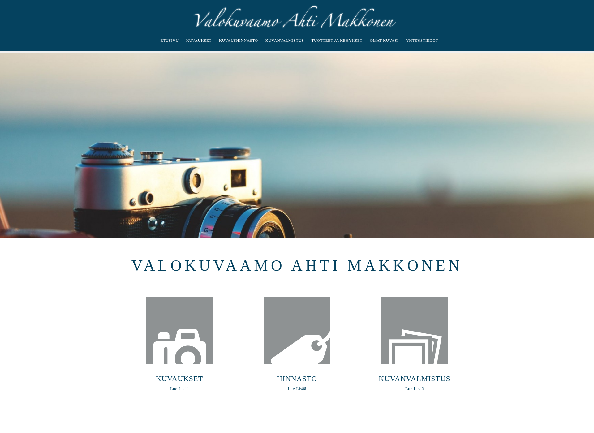 Screenshot for ahtimakkonen.fi