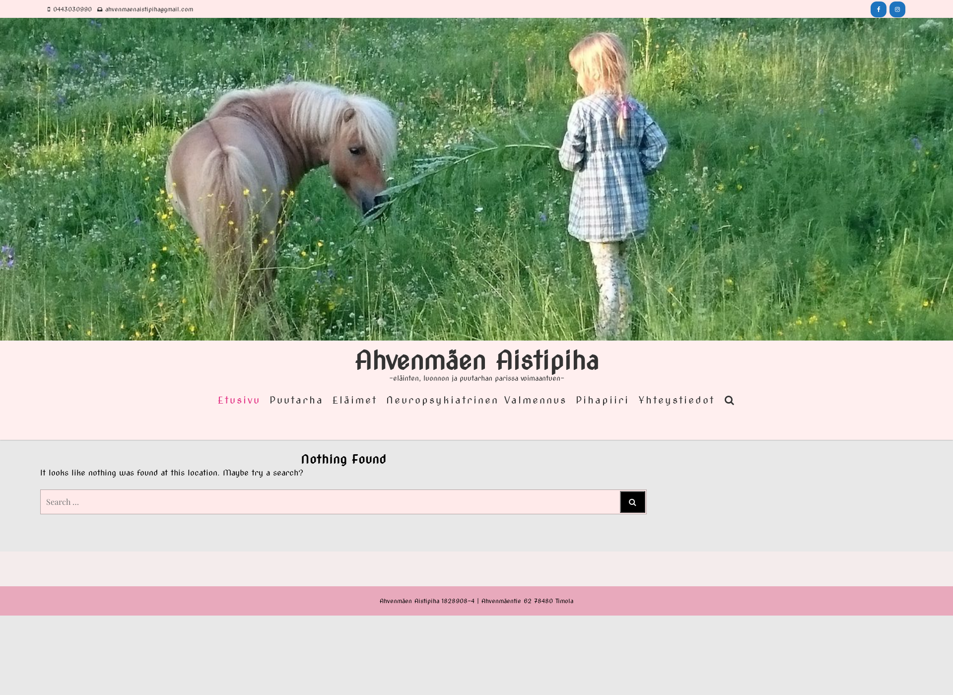 Screenshot for ahvenmäenaistipiha.fi