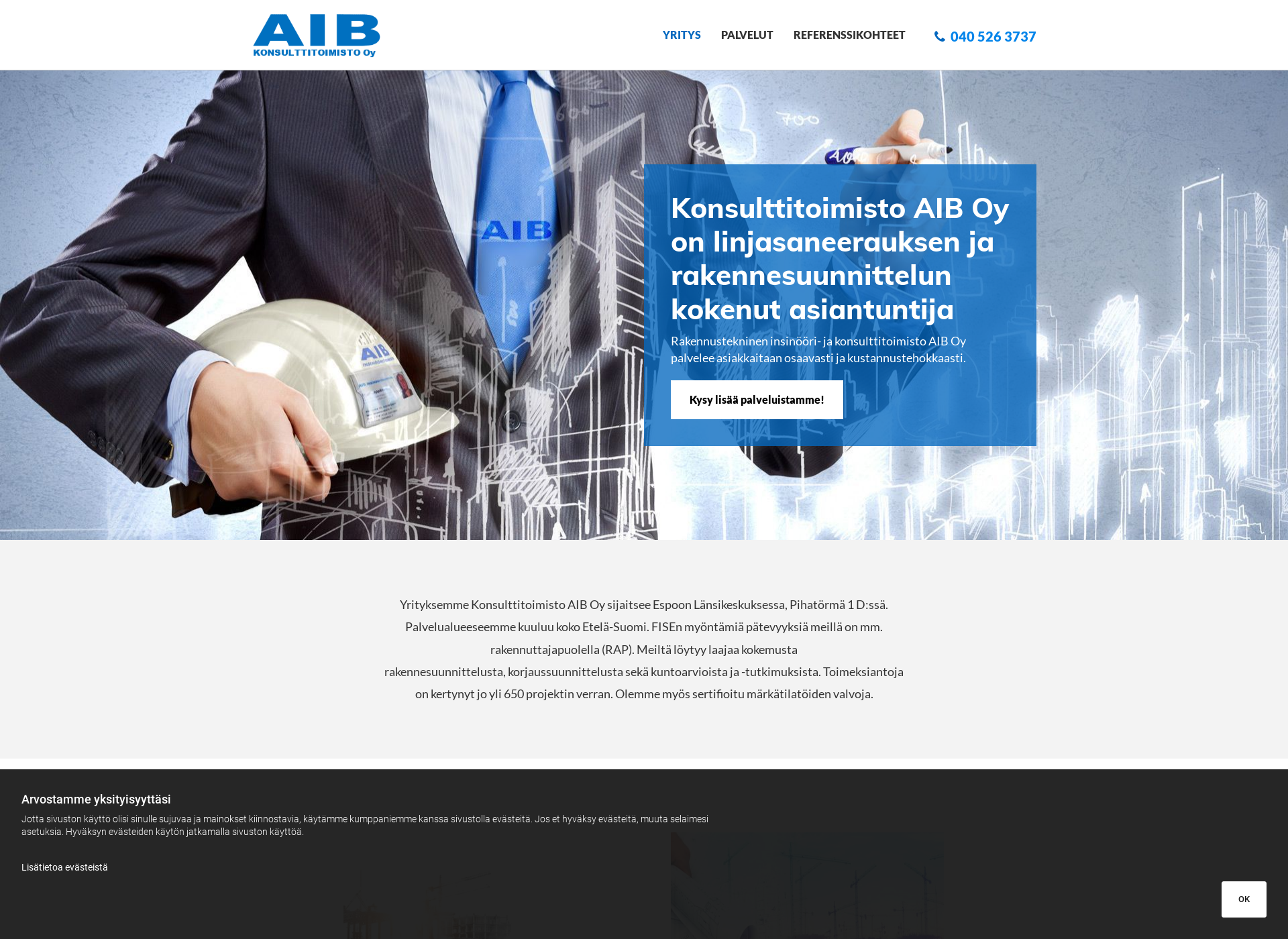 Screenshot for aib.fi