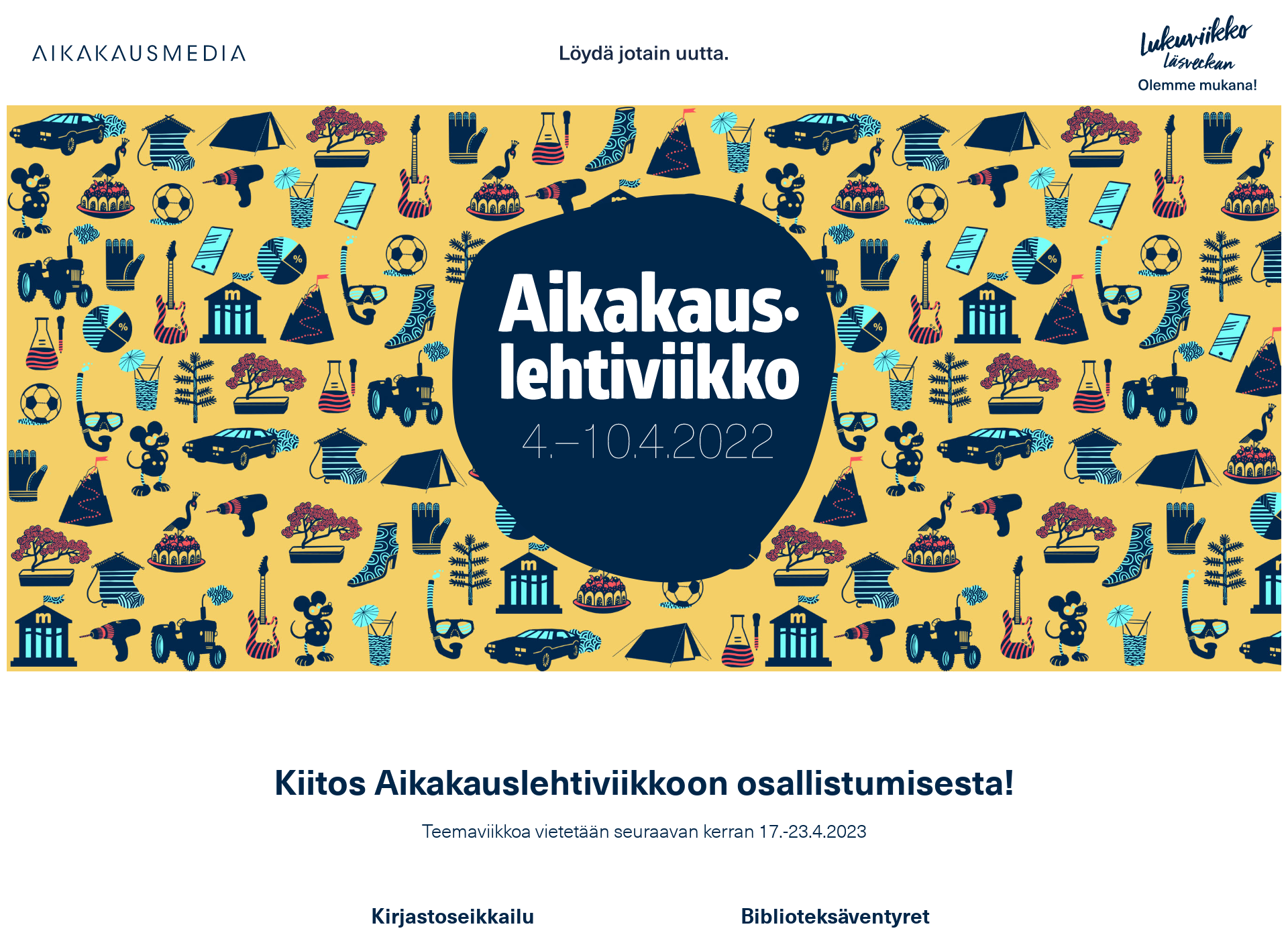 Screenshot for aikakauslehtiviikko.fi