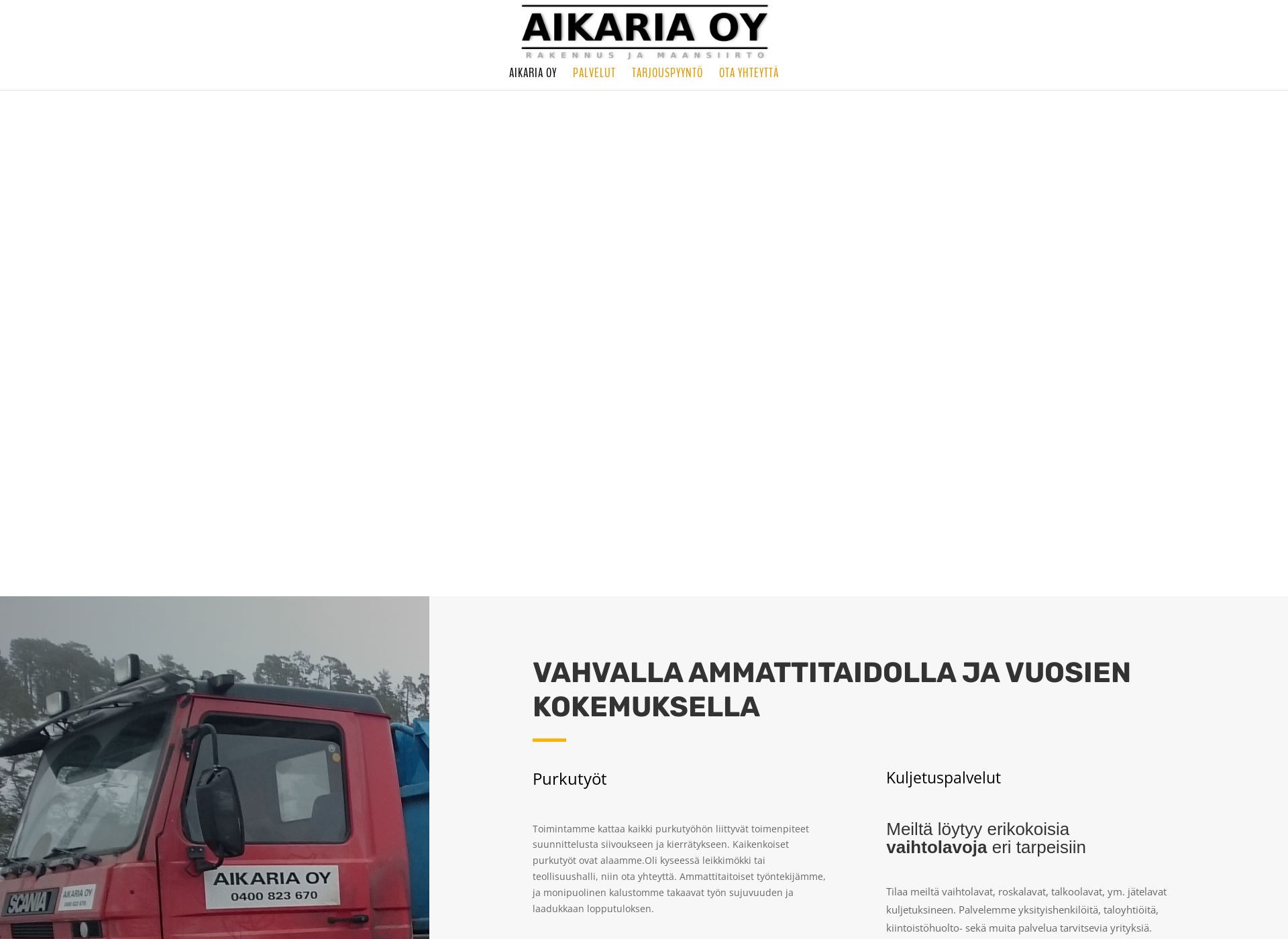 Screenshot for aikaria.fi