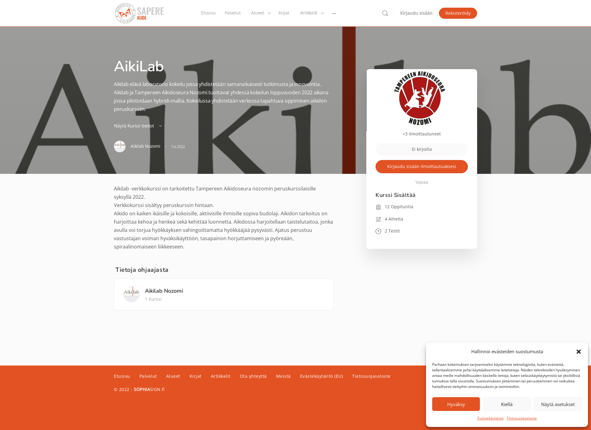 Screenshot for aikilab.fi