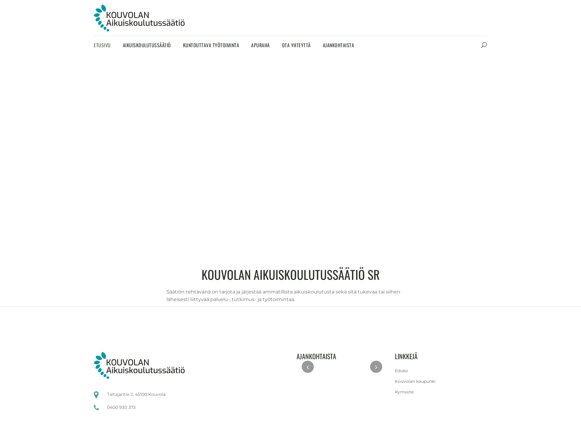 Screenshot for aikuiskoulutussaatio.fi
