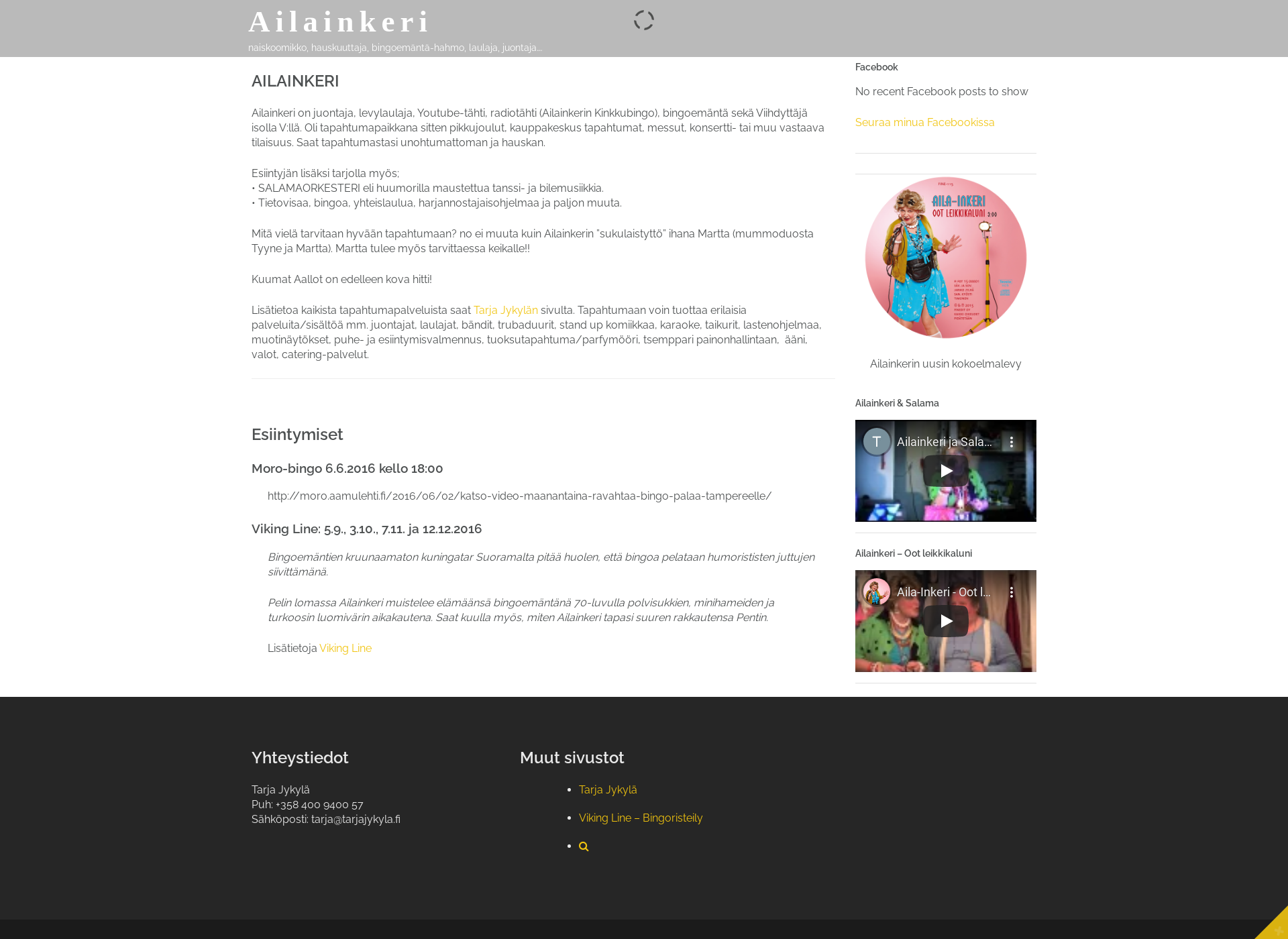 Screenshot for ailainkeri.fi