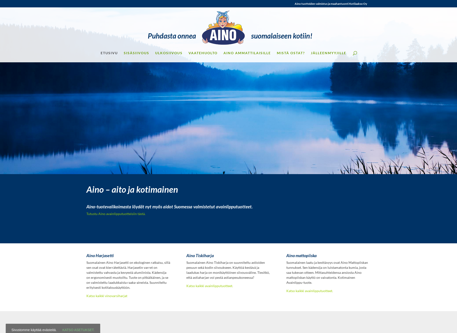 Screenshot for aino.fi