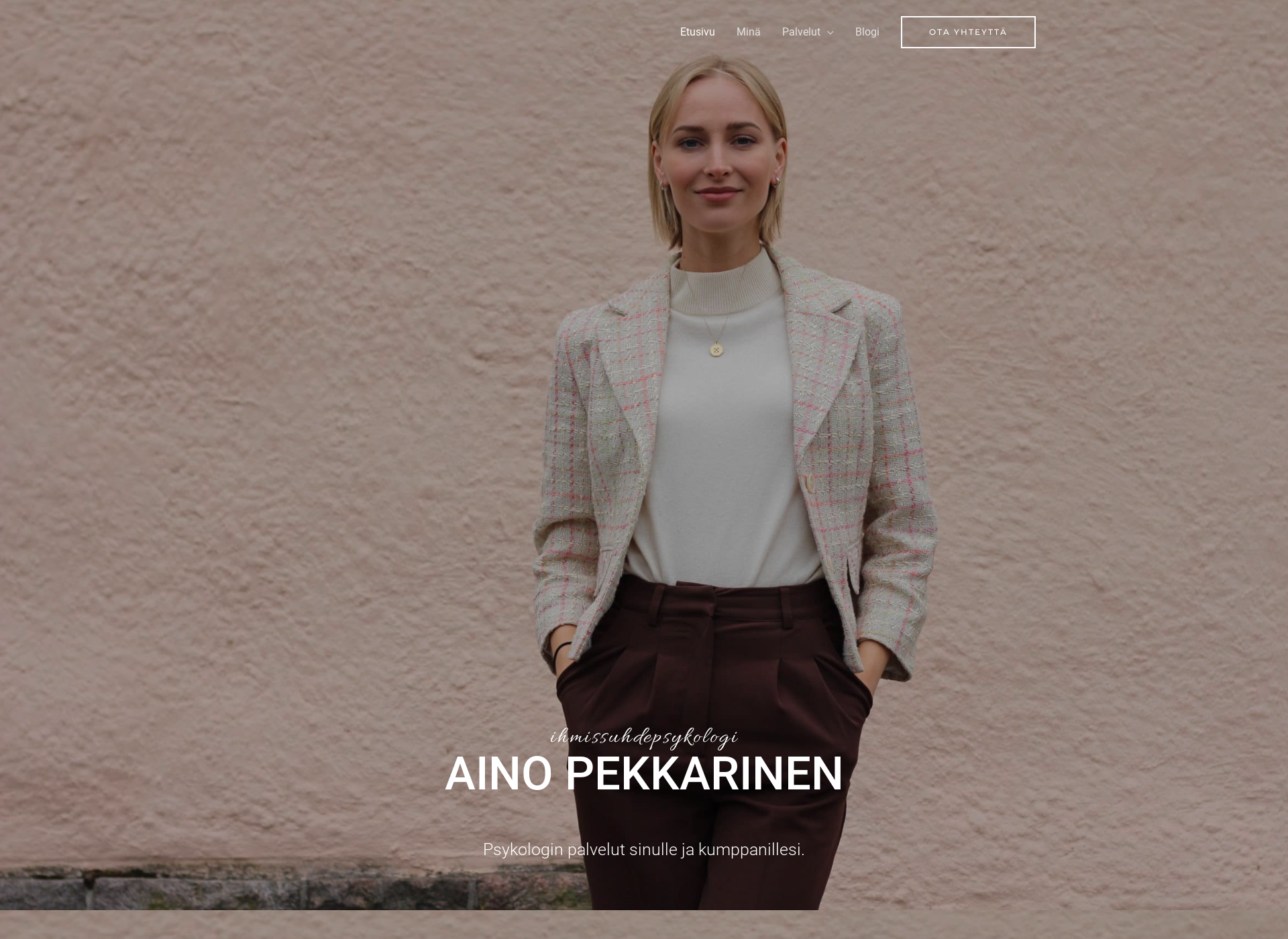 Skärmdump för ainopekkarinen.fi