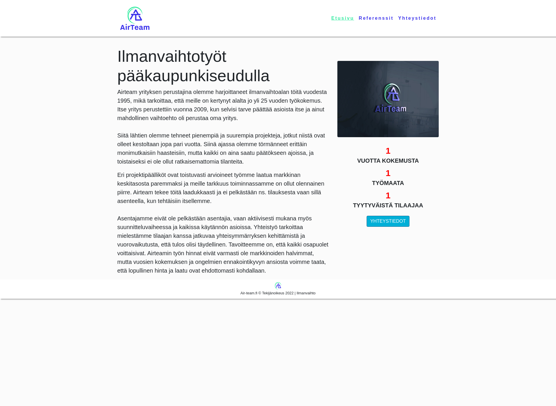 Screenshot for air-team.fi