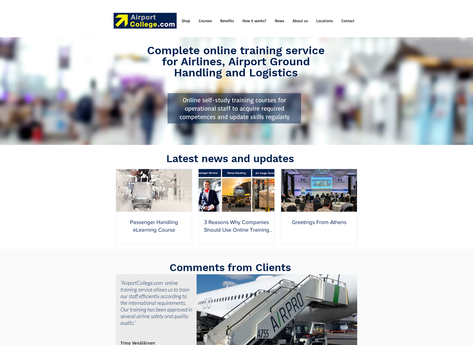 Screenshot for airportcollege.com