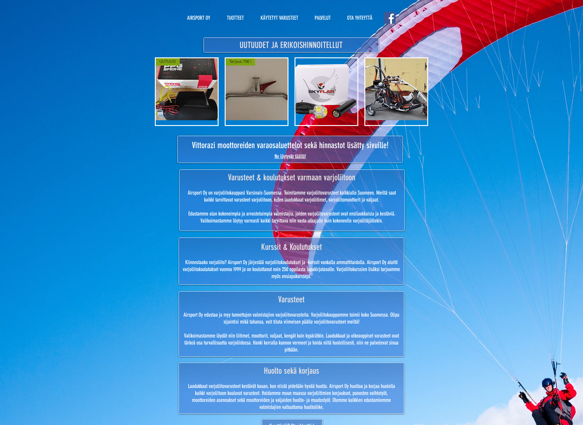 Screenshot for airsport.fi