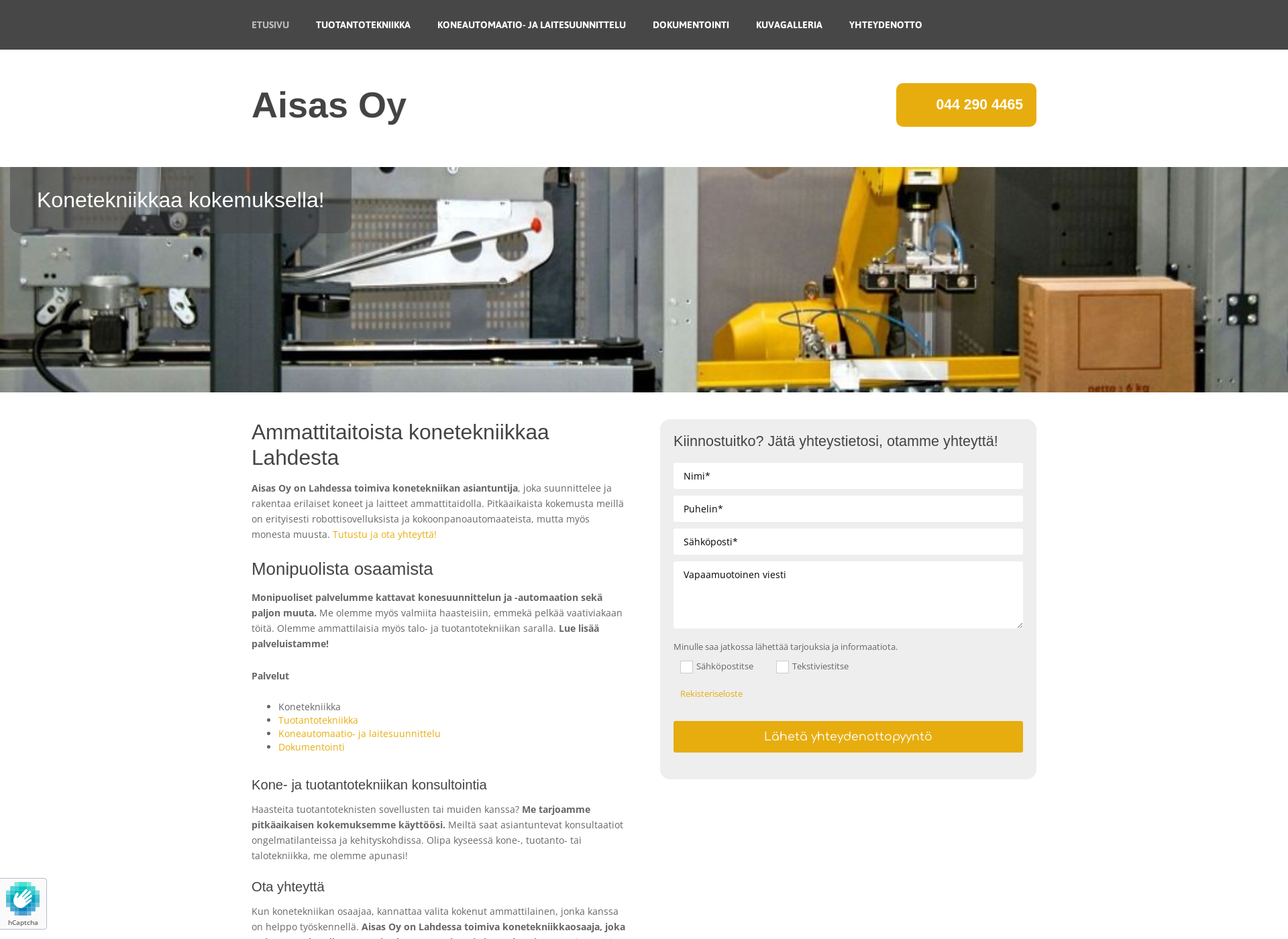 Screenshot for aisas.fi