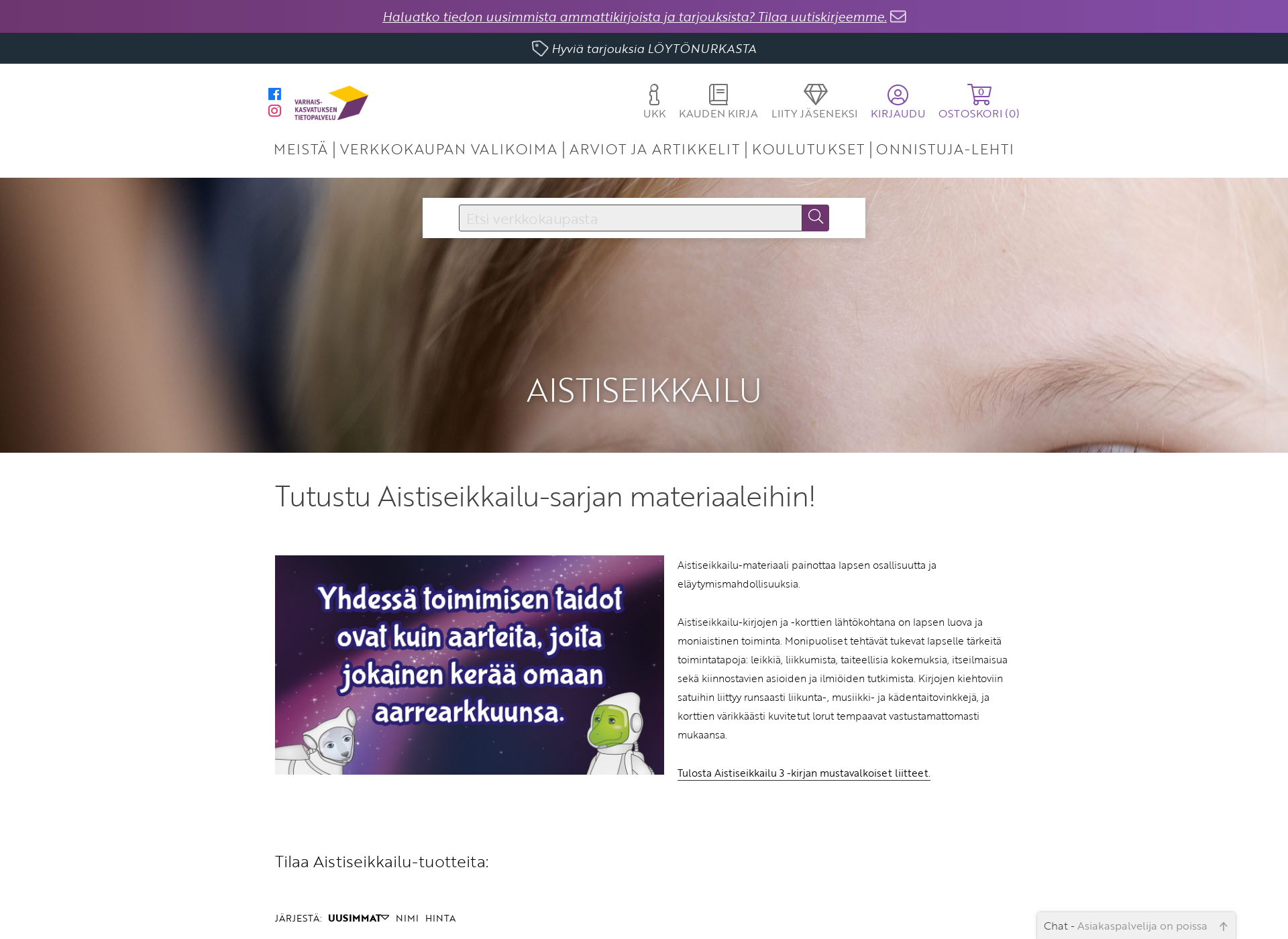 Screenshot for aistiseikkailu.fi