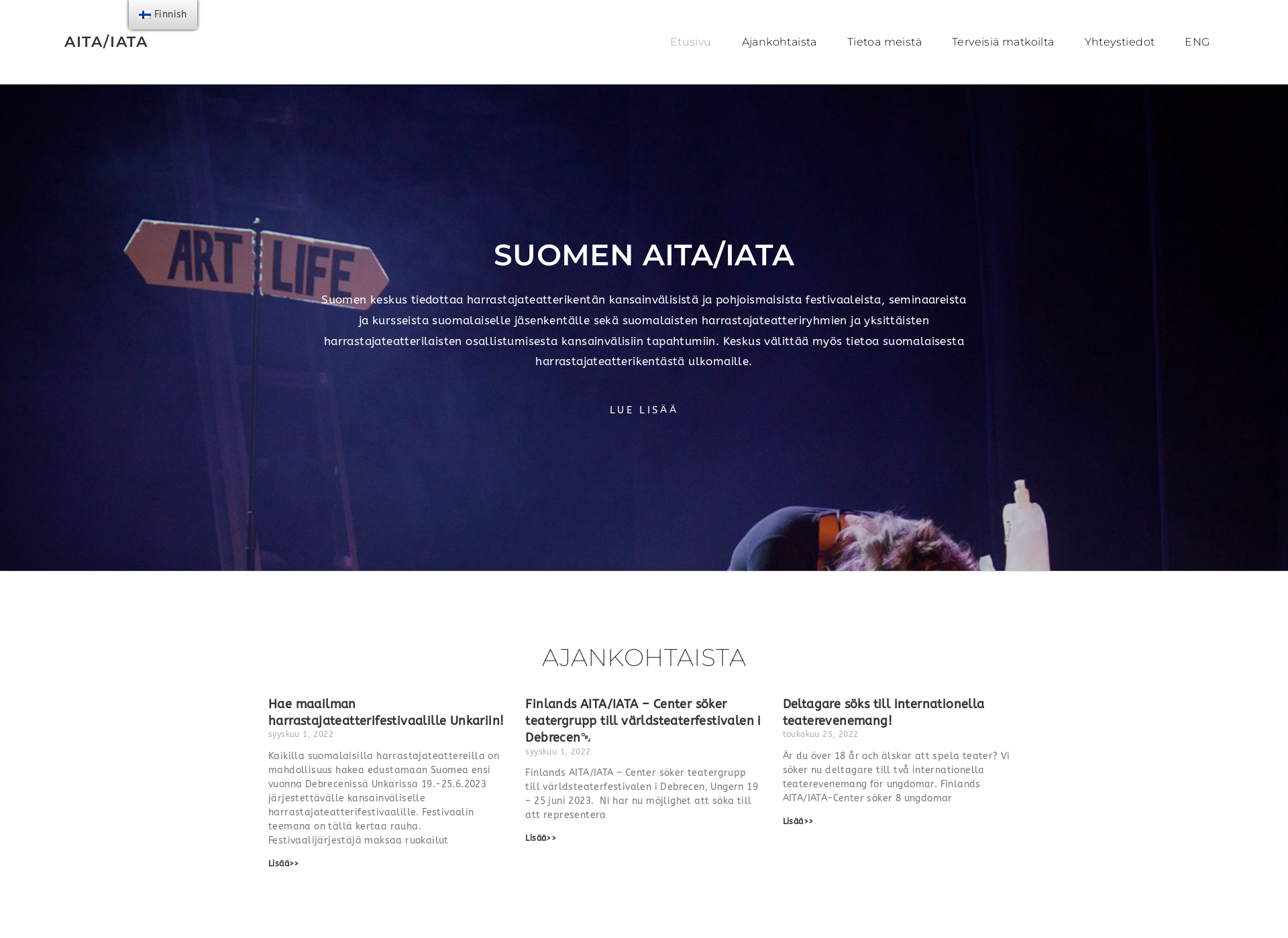 Screenshot for aita-iata.fi