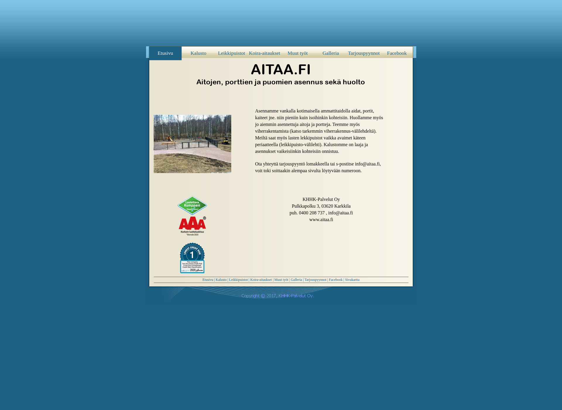 Screenshot for aitaa.fi