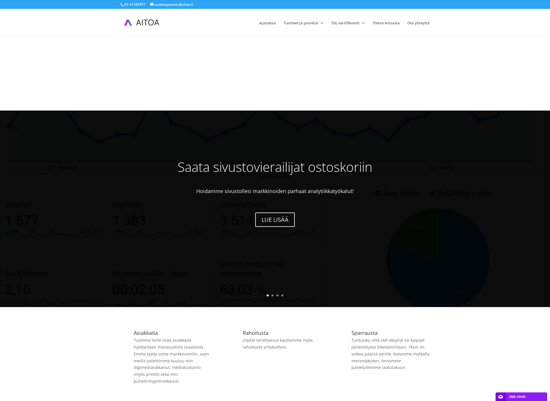 Screenshot for aitoa.fi