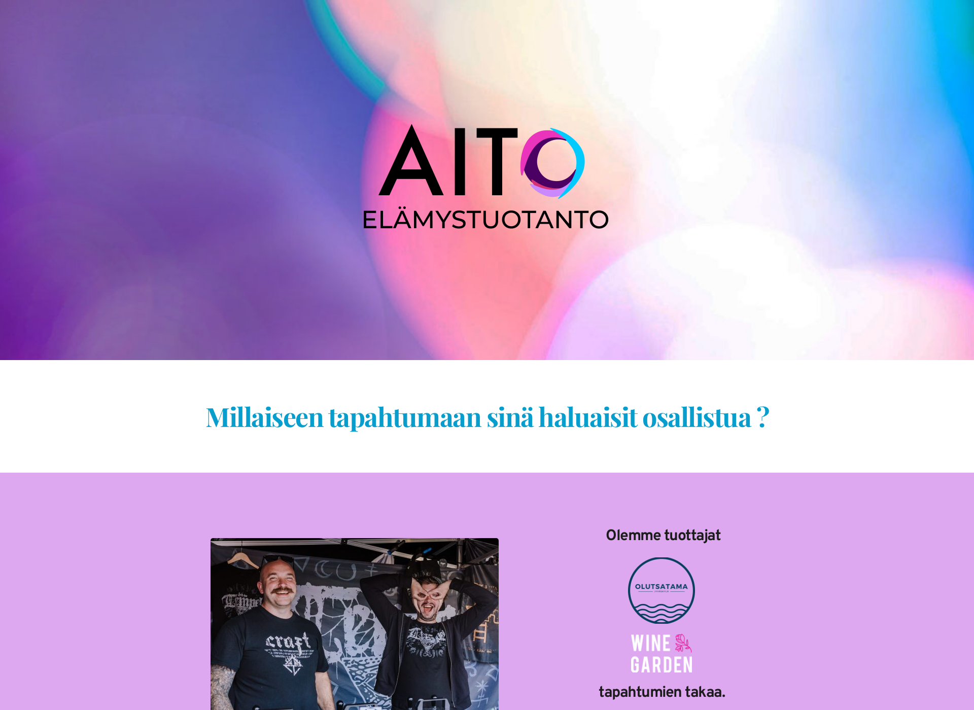 Skärmdump för aitoelamys.fi