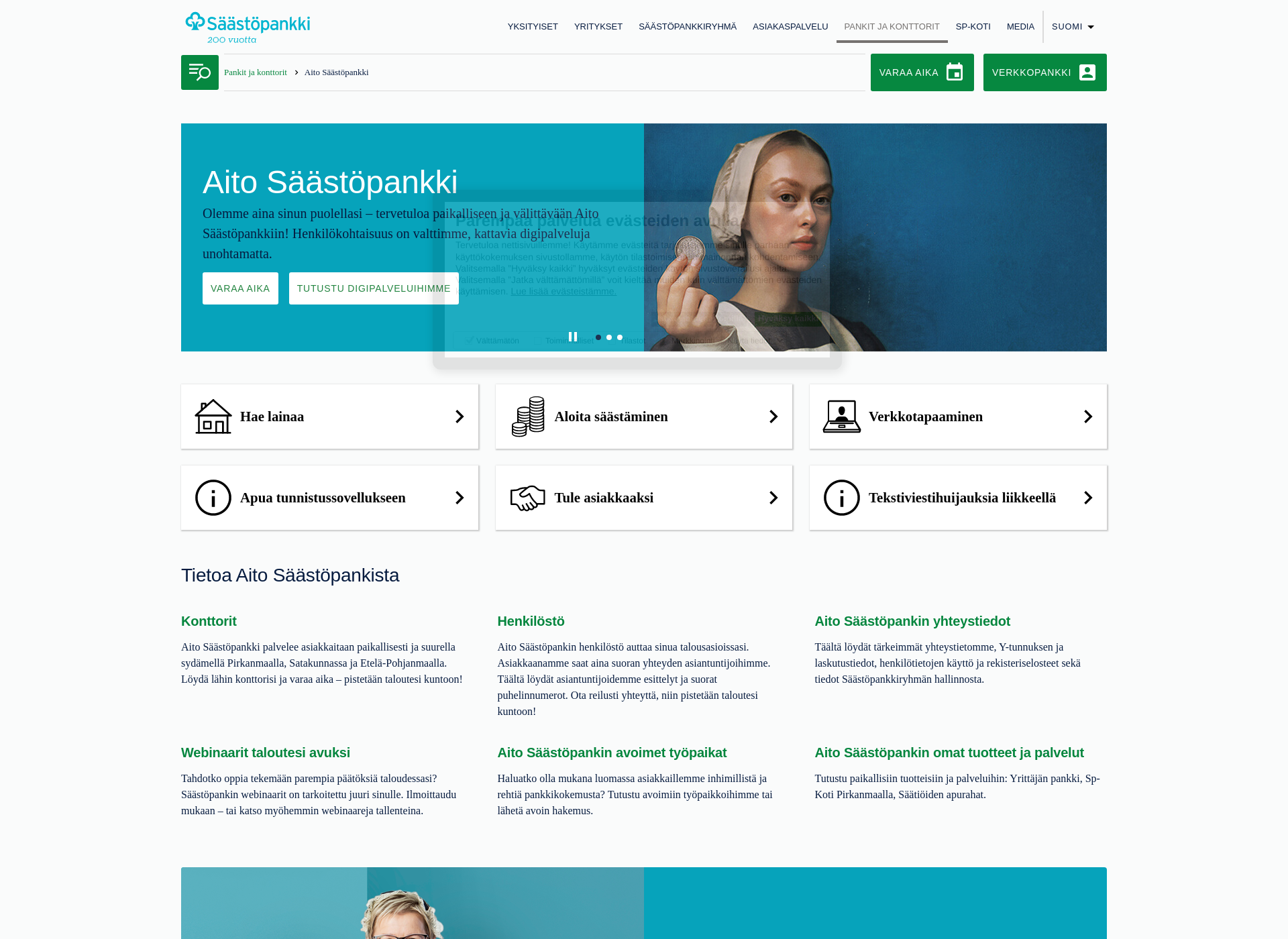 Screenshot for aitosaastopankki.fi