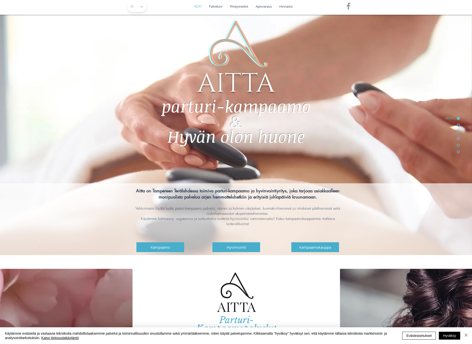 Screenshot for aitta-kampaamo.fi