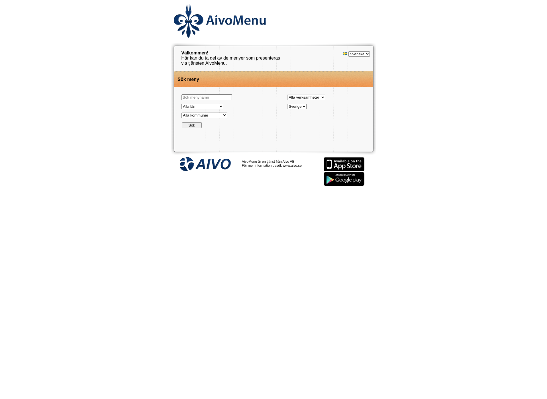 Screenshot for aivomenu.fi