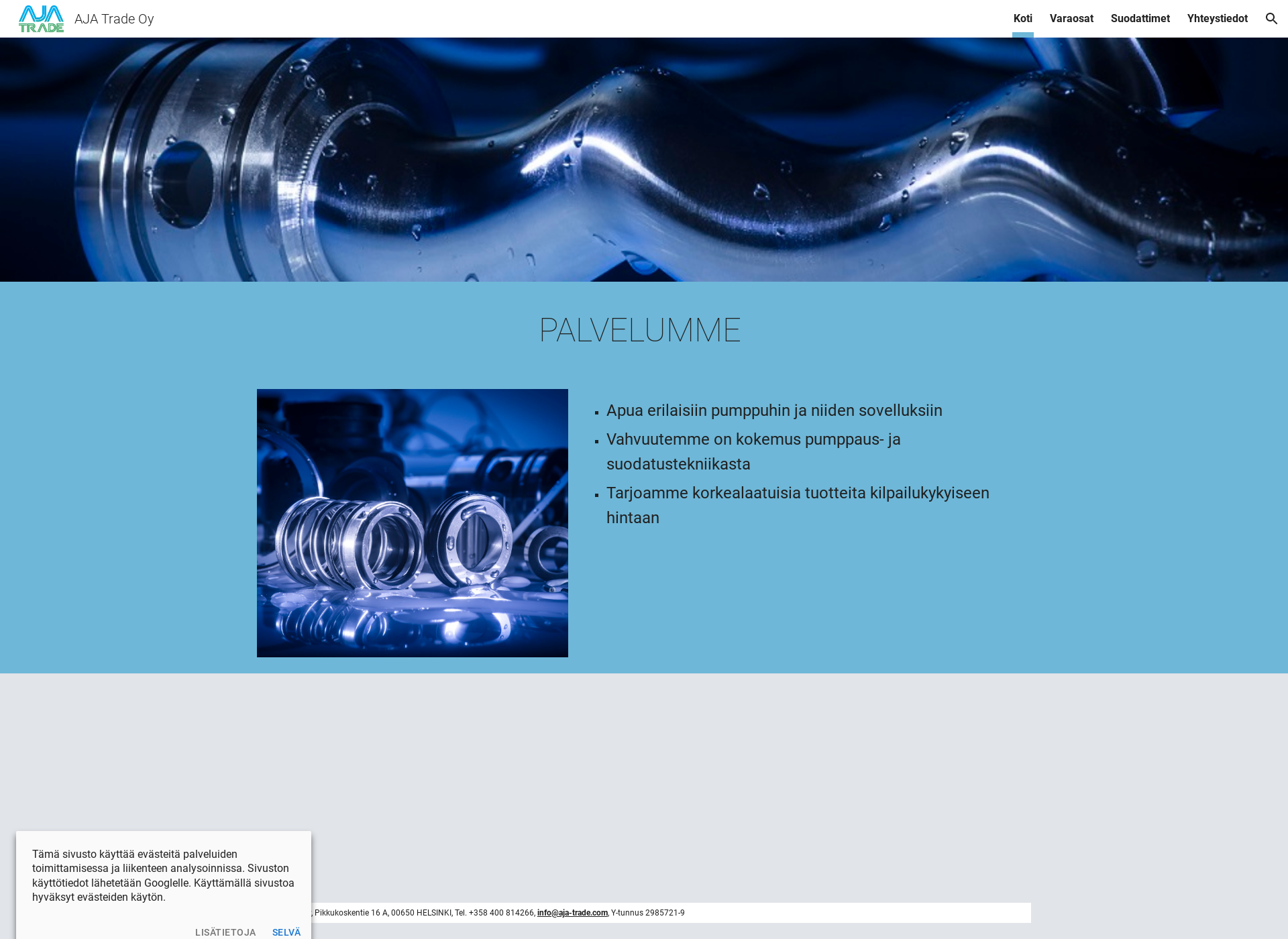 Screenshot for aja-trade.fi