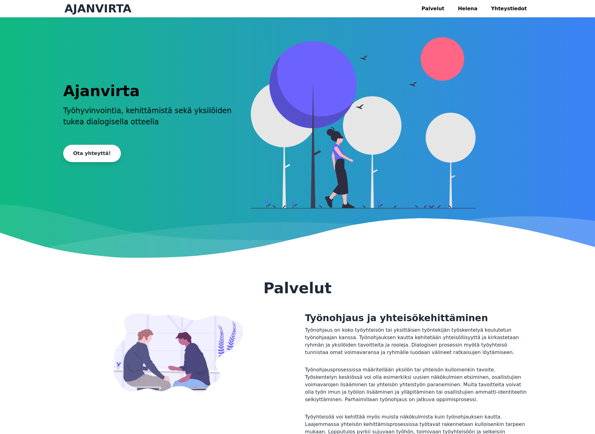 Screenshot for ajanvirta.fi