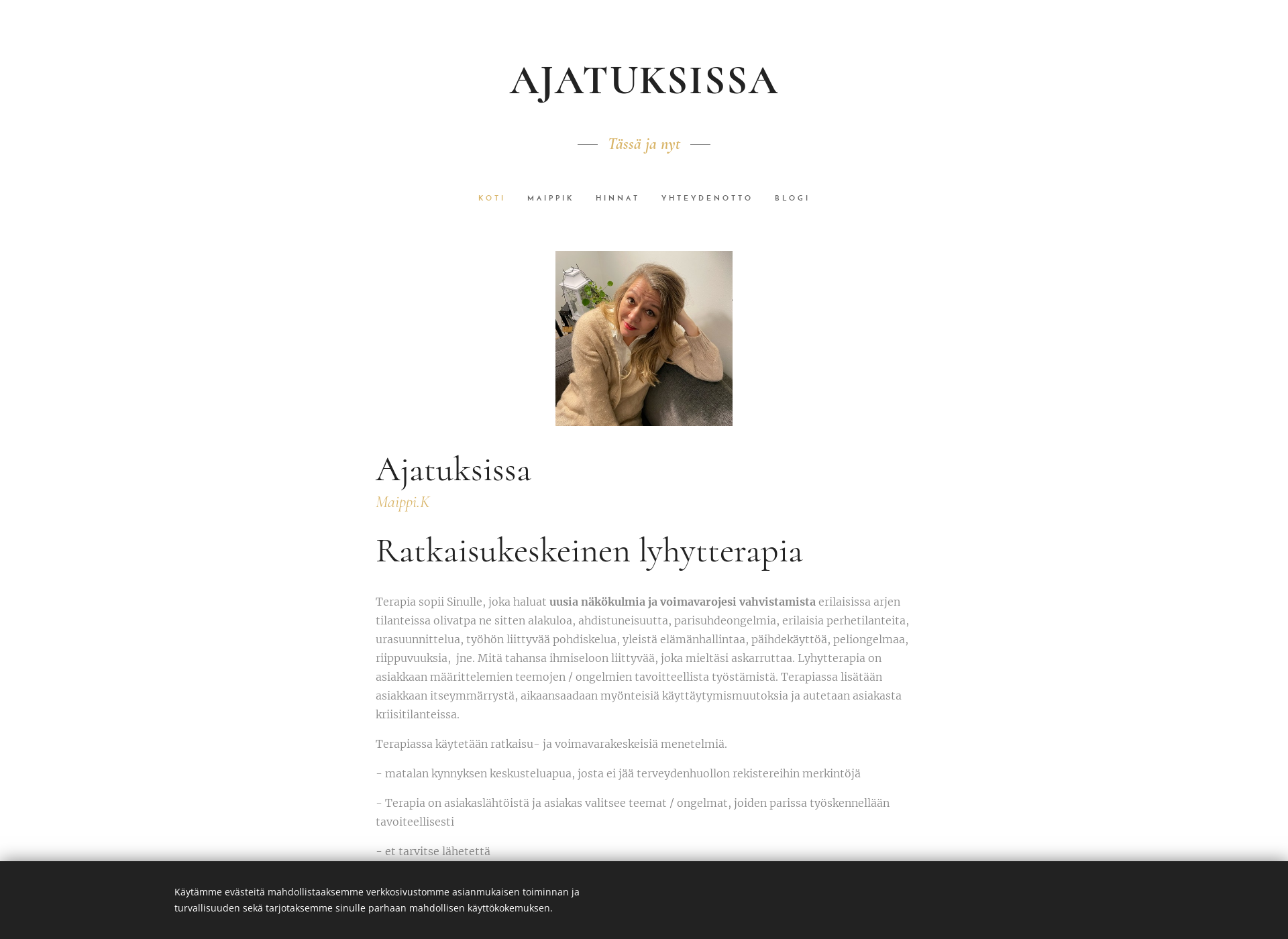 Screenshot for ajatuksissa.fi