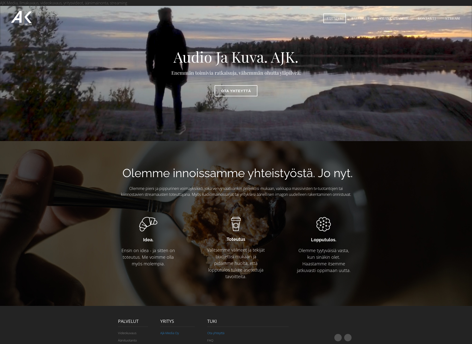 Screenshot for ajkmedia.fi