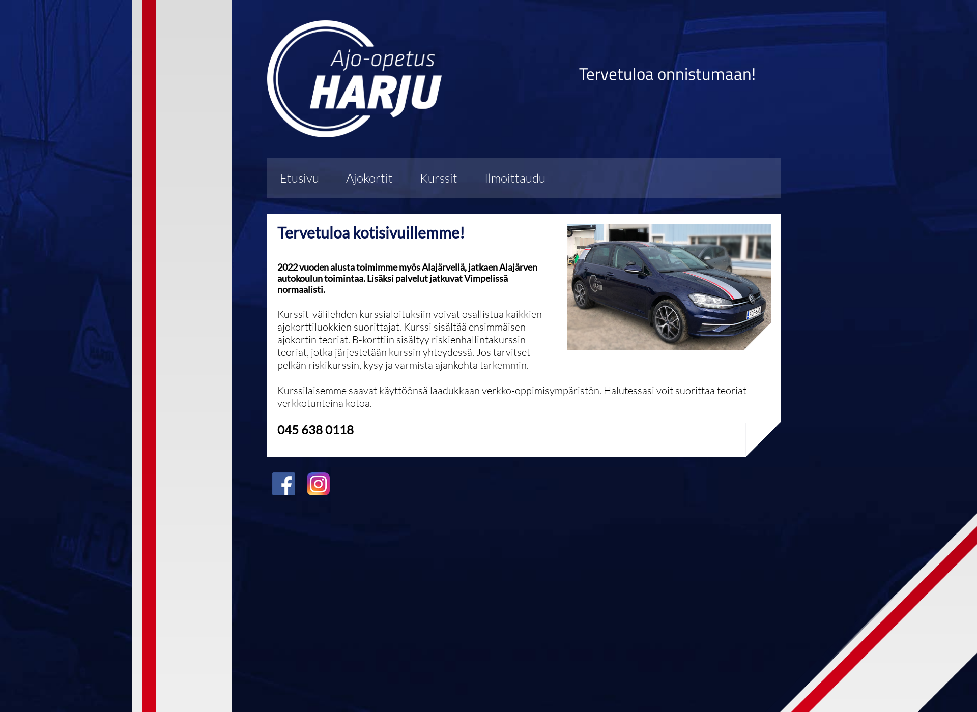 Screenshot for ajo-opetusharju.fi