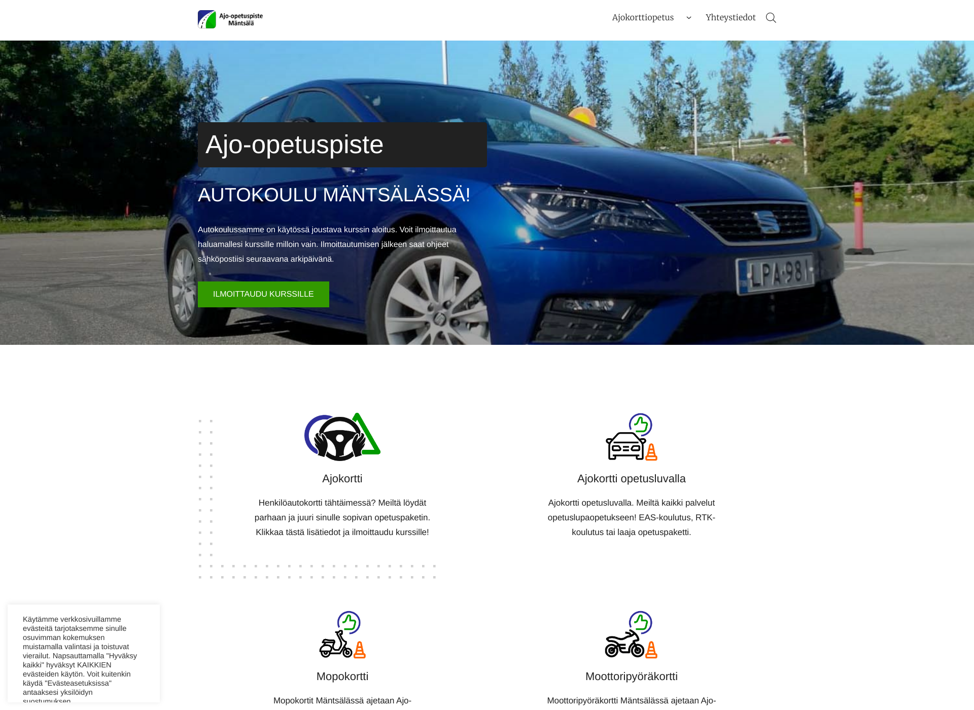 Skärmdump för ajo-opetuspiste.fi